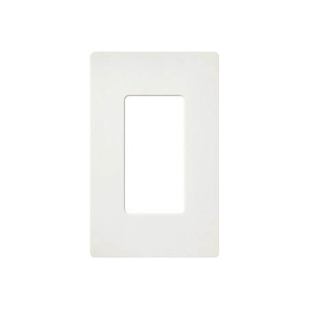 Lutron Claro 1 Gang Wall Plate for Decorator-Style Dimmers, Switches, and Outlets Architectural White
