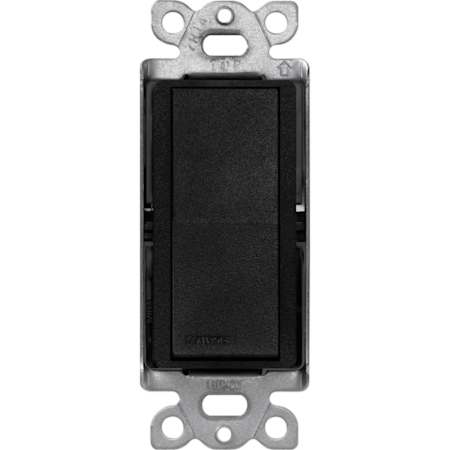 Lutron Claro Single Pole, On/Off Rocker Switch, 15A Midnight
