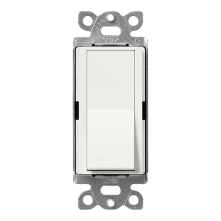Lutron Claro Single Pole/3-Way, On/Off Rocker Switch, 15A Architectural White