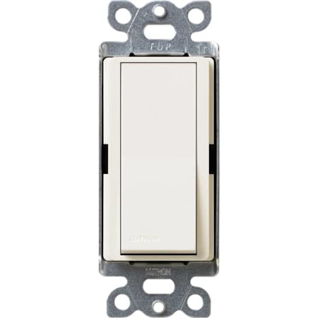 Lutron Claro 15 Ampere 4-Way On/Off Rocker Switch with Locator Light Biscuit
