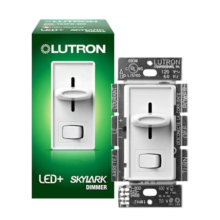 Lutron Skylark 150 Watt 120 Volt Single Pole / 3-Way LED+ Dimmer White