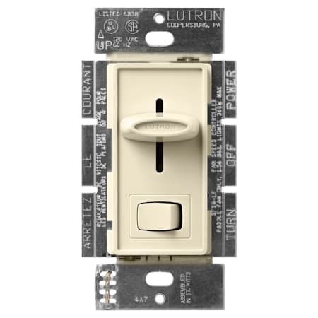 Lutron Skylark 120 Volt 360 Watt 1.5 Ampere Quiet 3-Speed Fan Control / Light Switch Almond