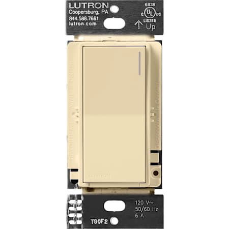 Lutron Sunnata On/Off Switch, 6A Lighting or 3A 1/10HP Motor, Single Pole/Multi-Location Ivory