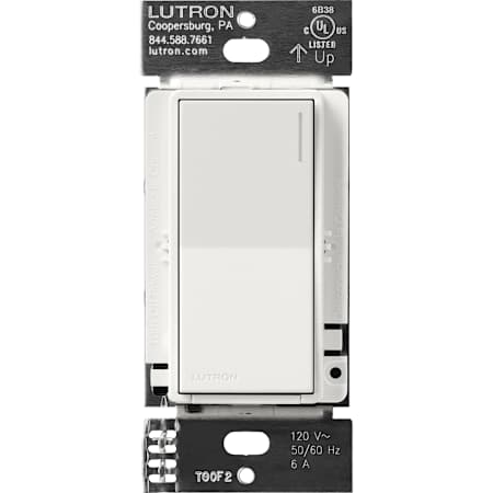Lutron Sunnata On/Off Switch, 6A Lighting or 3A 1/10HP Motor, Single Pole/Multi-Location Architectural White