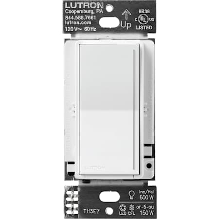 Lutron Sunnata LED+ Dimmer Switch and Accessory Switch, 3-Way Kit, 150W LED, No Neutral Required,120V White