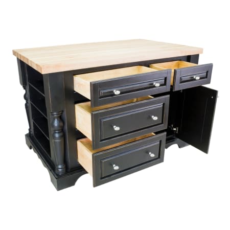 ISL02-DBK Open Kitchen Island