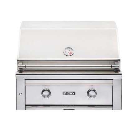 Lynx 30" Natural Gas Built In Grill with 733 Square Inch Cooking area and 2 Stainless Steel Tube Burners Stainless Steel