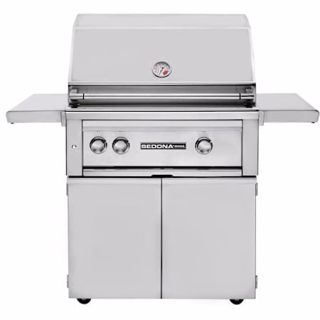 Lynx Sedona 46000 BTU 30 Inch Wide Liquid Propane Free Standing Grill with Rotisserie and ProSear Infrared Burner Stainless Steel