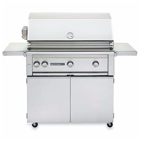 Lynx Sedona 69000 Btu 36 Inch Wide Natural Gas Free Standing Grill With Rotisserie And Prosear Infrared Burner Stainless Steel