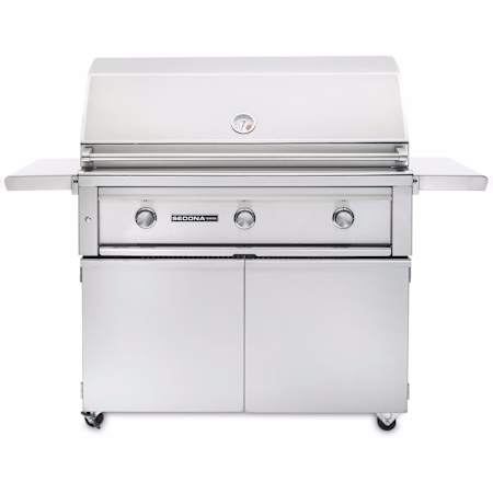 Lynx Sedona 69000 Btu 42 Inch Wide Liquid Propane Free Standing Grill With Prosear Infrared Burner Stainless Steel