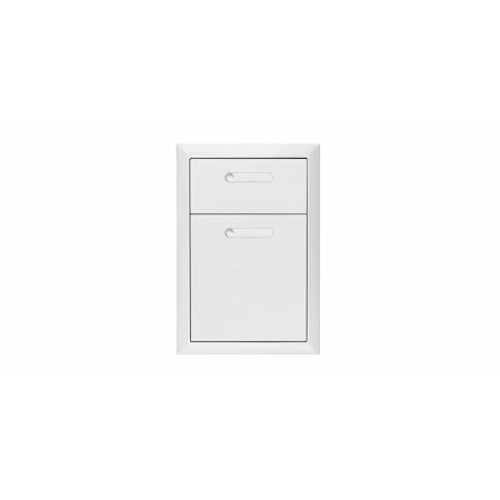 Lynx 16-1/4 Inch Wide Built-in Outdoor Double Drawer Storage Stainless Steel