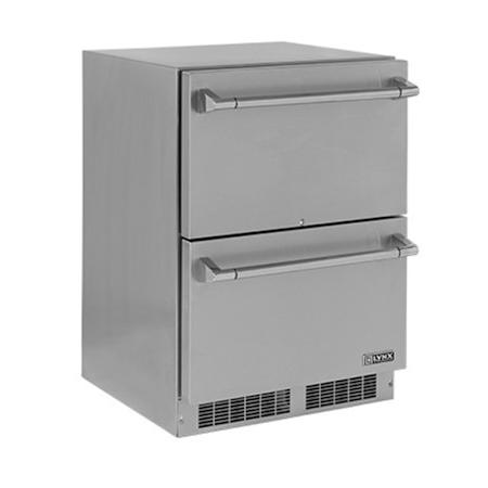 Lynx 24" Professional Two Drawer Refrigerator Stainless Steel