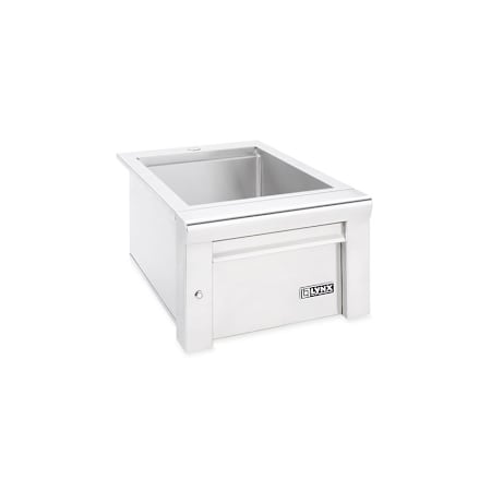 Lynx Professional 18 Inch Single Drop In Outdoor Sink with Drain and LED Lights Stainless Steel