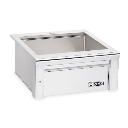 Lynx Professional 24" Single Drop In Stainless Steel Outdoor Sink with Blue LED Lights and Switch Stainless Steel