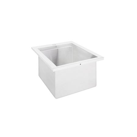 Lynx Sedona 18 Inch Wide Drop In Deep Sink with Cover Stainless Steel