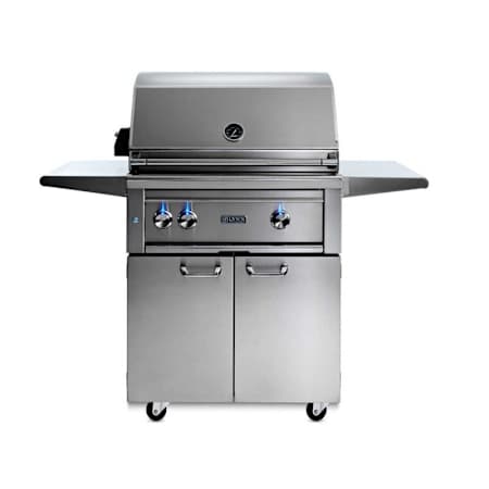 Lynx Grills Professional 46000 BTU 30 Inch Wide Liquid Propane Freestanding Grill with All Trident Infrared Burners Stainless Steel