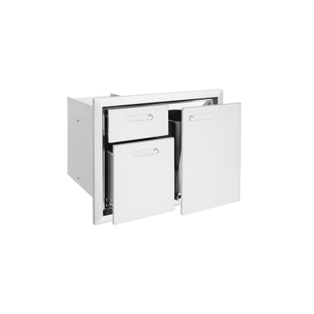 Lynx Grills Professional 30 Inch Trash Center and Double Drawer Storage System Combo Stainless Steel