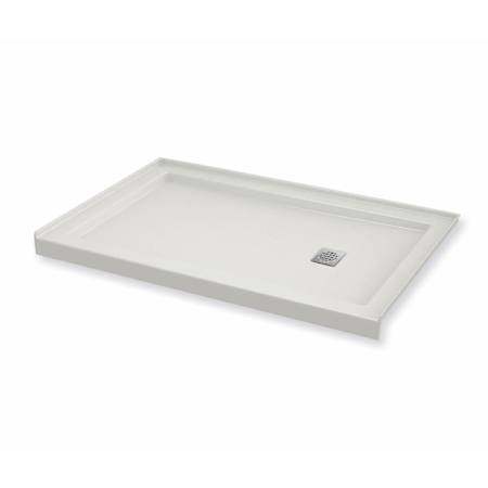 Maax B3Square 59-7/8" x 31-7/8" Rectangular Shower Base with Single Threshold and Right Drain White