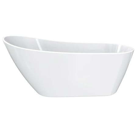 Maax Sinfoni 59" x 28" Acrylic Freestanding End Drain Bathtub White