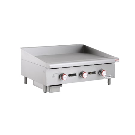Magic Chef 36 Inch Wide Liquid Propane / Natural Gas Free Standing Griddle, 3 Burners, 102000 BTU's Stainless Steel