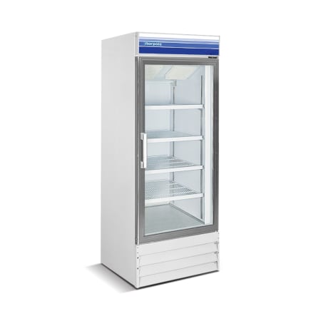 Magic Chef Norpole 27 Inch Wide 13 Cu. Ft. Right Door Swing Reach-In Merchandiser Freezer White