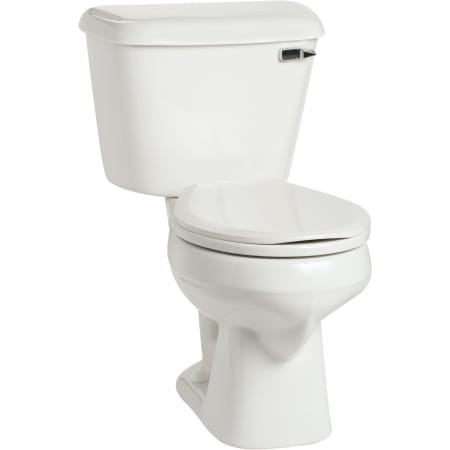 Mansfield Alto 1.6 GPF Two-Piece Round Toilet with Right Hand Lever - Less Seat White