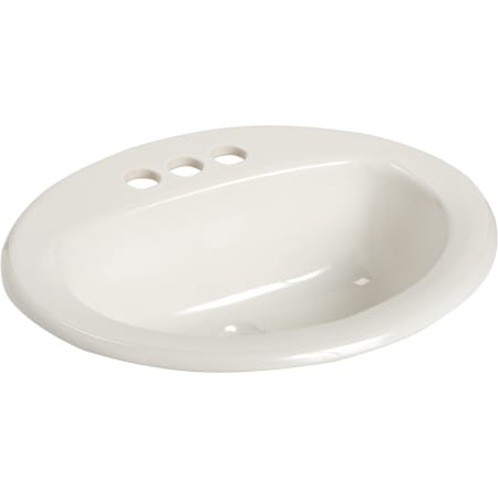 Mansfield MS Oval 20-1/2" Vitreous China Drop In Bathroom Sink with 3 Faucet Holes at 4" Centers and Overflow White