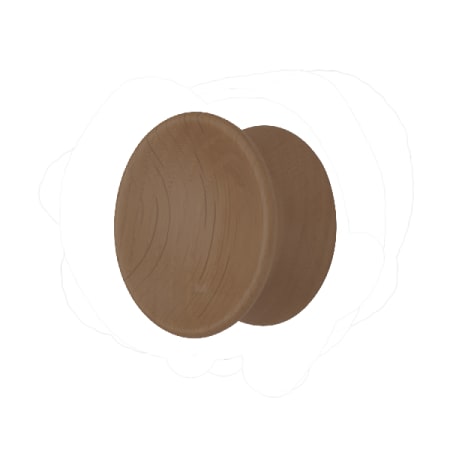 Manzoni Designer Wood 2-1/4" Round Yo-Yo Cabinet Knob Drawer Knob Walnut