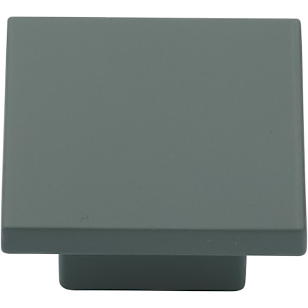 Manzoni 1-1/4 Inch Zamac Square Cabinet Knob from the Modern Silk Touch Collection Silk Touch Green