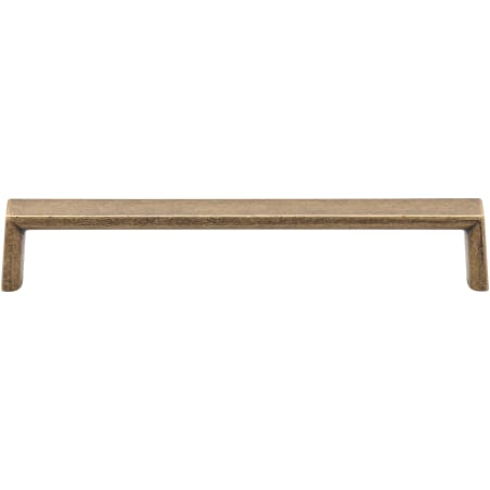 Manzoni Jena 6-5/16 Inch Center to Center Zamac Handle Cabinet Pull from the Classic European Renaissance, Modern Silk Touch Collection Distressed Brass