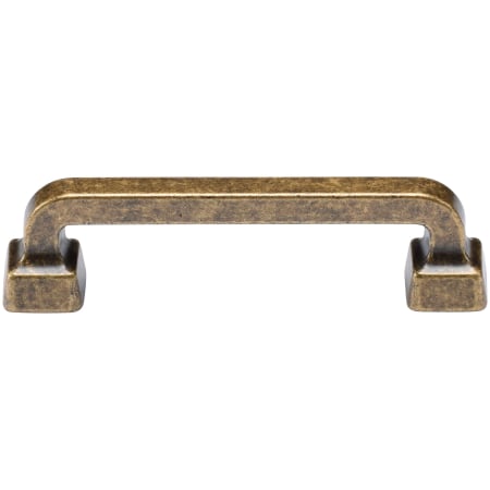 Manzoni Stilo 3-3/4 Inch Center to Center Zamac Handle Cabinet Pull from the Classic European Renaissance Collection Distressed Brass