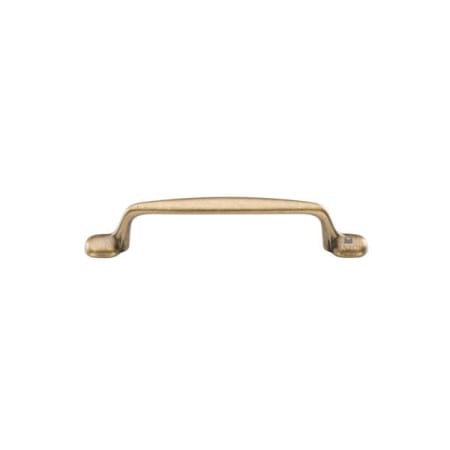 Manzoni 5-1/16 Inch Center to Center Zamac Handle Cabinet Pull from the Classic European Renaissance Collection Distressed Brass