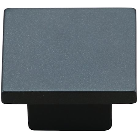 Manzoni 1-1/4 Inch Zamac Square Cabinet Knob from the Urban Modern Collection Flat Black