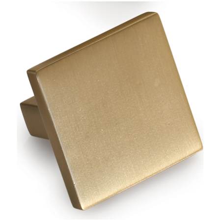 Manzoni 1-5/8 Inch Zamac Square Cabinet Knob from the Urban Modern Collection Satin Brass