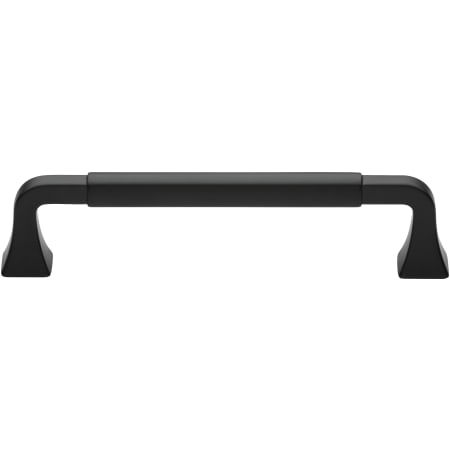 Manzoni Franklin 5-1/16 Inch Center to Center Zamac Handle Cabinet Pull from the Urban Modern Collection Flat Black