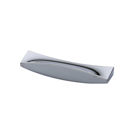Manzoni Leaf 3-3/4 Inch Center to Center Zamac Rectangular Cabinet Pull from the Urban Modern Collection Polished Chrome