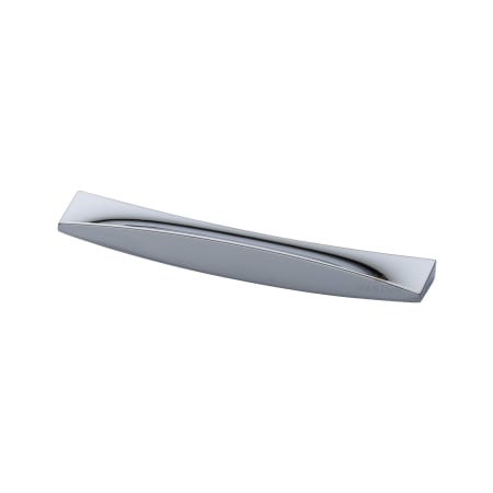 Manzoni Leaf 6-5/16 Inch Center to Center Zamac Rectangular Cabinet Pull from the Urban Modern Collection Polished Chrome