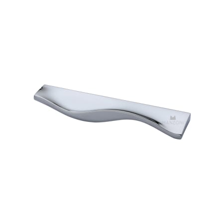 Manzoni Wave 3-3/4 Inch Center to Center Zamac Designer Cabinet Pull from the Urban Modern Collection Polished Chrome