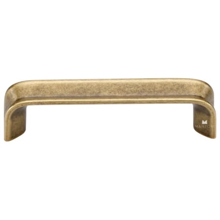 Manzoni Fold 3-3/4" Center to Center Modern Folded Handle Cabinet Pull - Made in Italy Antique Florence