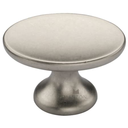 Manzoni Mystic 1-5/8" Mushroom Concave Oval Capri Cabinet Knob - Made in Italy Vintage Nickel