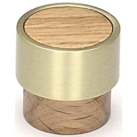 Manzoni Round 1 Inch Wood Cylindrical Cabinet Knob from the Designer Wood Collection Oak