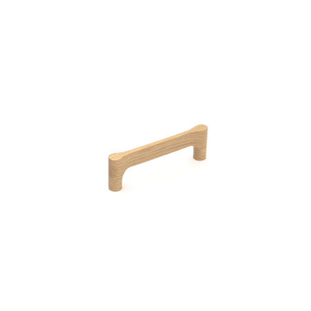 Manzoni Claros 5-1/16 Inch Center to Center Wood Handle Cabinet Pull from the Designer Wood Collection Lacquered Oak
