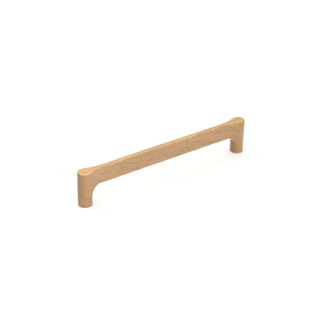 Manzoni Designer Wood Cabinet Hardware 8-13/16 Inch Center to Center Handle Cabinet Pull Lacquered Oak