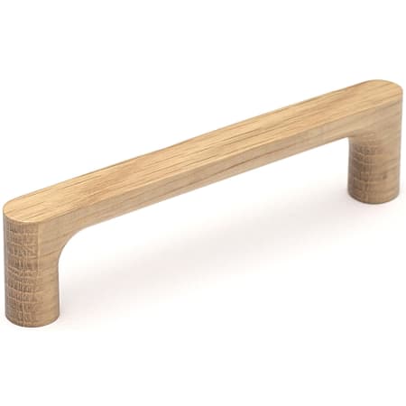 Manzoni Oval Bar 5-1/16 Inch Center to Center Wood Handle Cabinet Pull from the Designer Wood Collection Oak
