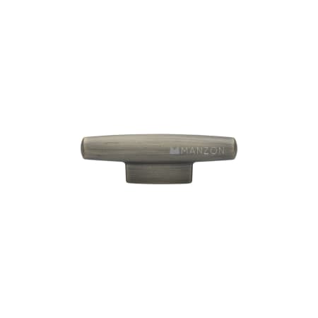 Manzoni Cleat 4-1/4 Inch Bar Cabinet Knob from the Industrial Collection Burnished Brass