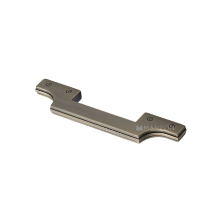 Manzoni Detroit 5-1/16 Inch Center to Center Handle Cabinet Pull from the Industrial Collection Burnished Brass