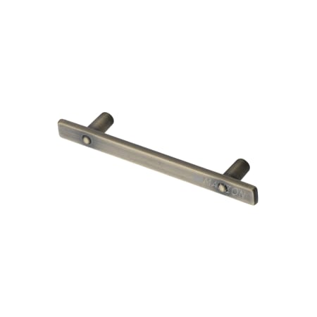 Manzoni Adirondack 3-3/4 Inch Center to Center Bar Cabinet Pull from the Industrial Collection Burnished Brass