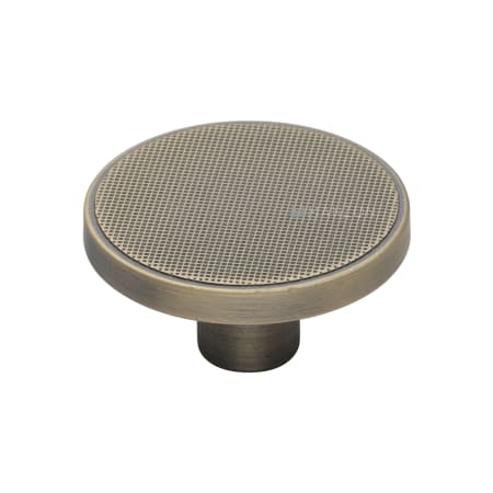 Manzoni Canyon Round Textured 2 Inch Mushroom Cabinet Knob from the Industrial Collection Burnished Brass