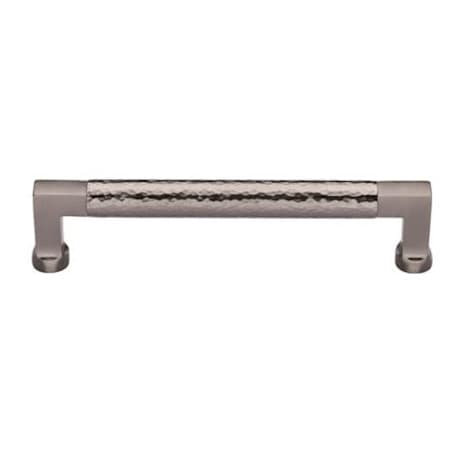 Manzoni Bauhaus 12-5/8" Hammered Cabinet Pull Satin Nickel