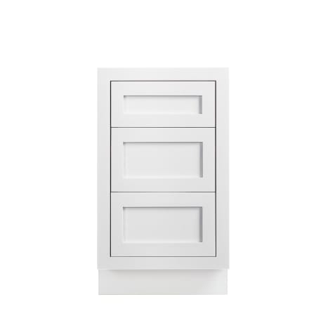 Maplevilles Cabinetry Ready to Assemble 18" Shaker Inset Drawer Base Vanity Cabinet Snow White